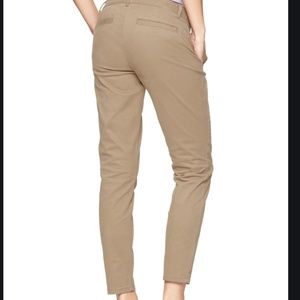 Gap Skinny Mini Khakis Tan Crop